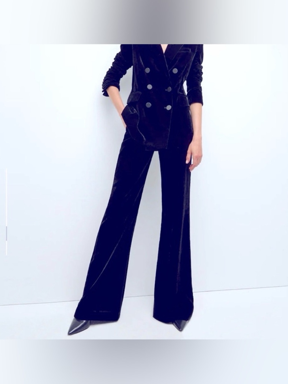 NWT Veronica Beard Lebone Velvet Flare Pants